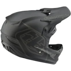 Troy Lee Designs D3 Fiberlite MIPS Full Face Helmet - Mono Black 17 Troy Lee Designs D3 Fiberlite MIPS Full Face Helmet - Mono Black -Cycle Fix TLD19800220 3 2