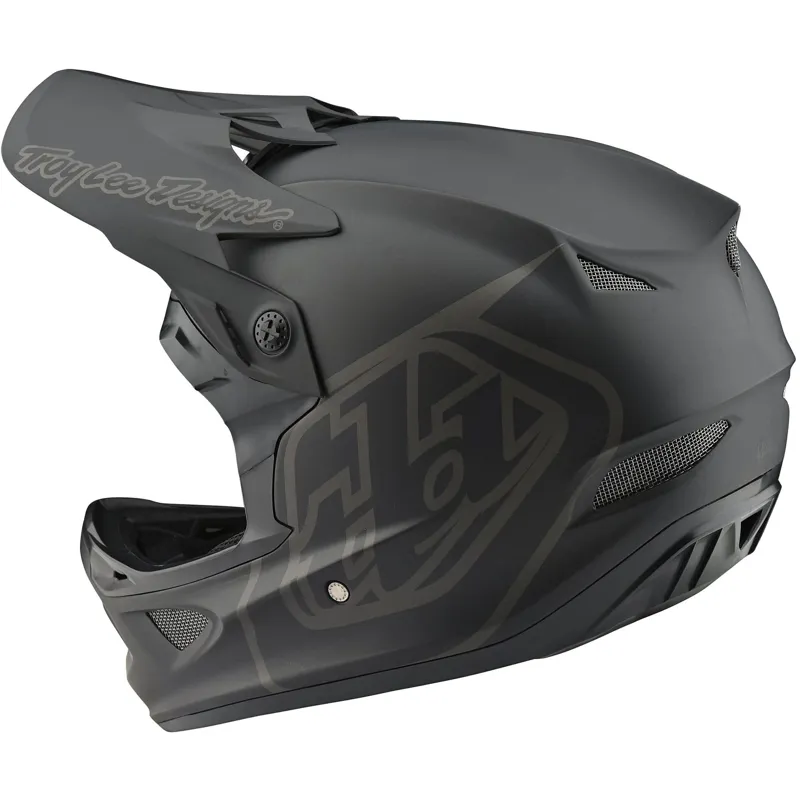 Troy Lee Designs D3 Fiberlite MIPS Full Face Helmet - Mono Black 12 Troy Lee Designs D3 Fiberlite MIPS Full Face Helmet - Mono Black - Image 12