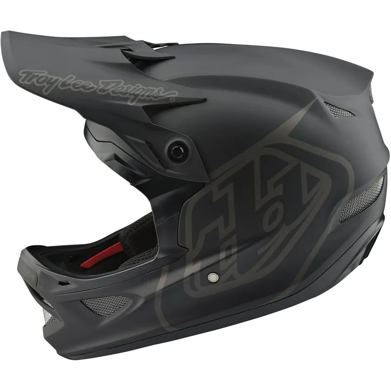 Troy Lee Designs D3 Fiberlite MIPS Full Face Helmet - Mono Black 2 Troy Lee Designs D3 Fiberlite MIPS Full Face Helmet - Mono Black - Image 2