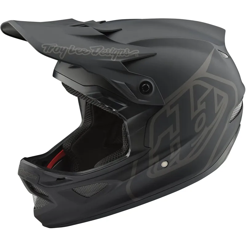 Troy Lee Designs D3 Fiberlite MIPS Full Face Helmet - Mono Black 4 Troy Lee Designs D3 Fiberlite MIPS Full Face Helmet - Mono Black - Image 4