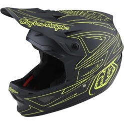 Troy Lee Designs D3 Fiberlite MIPS Full Face Helmet - Slant Green -Cycle Fix TLD1985500 1