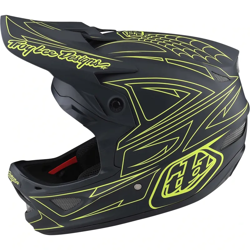 Troy Lee Designs D3 Fiberlite MIPS Full Face Helmet - Mono Black 9 Troy Lee Designs D3 Fiberlite MIPS Full Face Helmet - Mono Black - Image 9