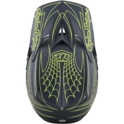 Troy Lee Designs D3 Fiberlite MIPS Full Face Helmet -Spider Stripe Red -Cycle Fix TLD1985500 3