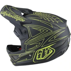 Troy Lee Designs D3 Fiberlite MIPS Full Face Helmet -Spider Stripe Yellow 14 Troy Lee Designs D3 Fiberlite MIPS Full Face Helmet -Spider Stripe Yellow -Cycle Fix TLD1985500 4