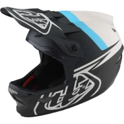 Troy Lee Designs D3 Fiberlite MIPS Full Face Helmet - Slant Green -Cycle Fix TLD19874400