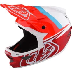Troy Lee Designs D3 Fiberlite MIPS Full Face Helmet - Slant Green -Cycle Fix TLD19874401 1