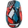 Troy Lee Designs D3 Fiberlite Full Face Helmet - Vertigo - Blue/Red