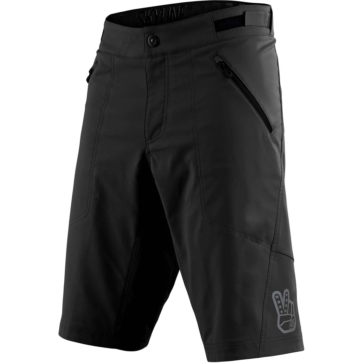 Troy Lee Designs Troy Lee Skyline Men's Baggy Shorts With Liner - Iron 1 Troy Lee Designs Troy Lee Skyline Men's Baggy Shorts With Liner - Iron
