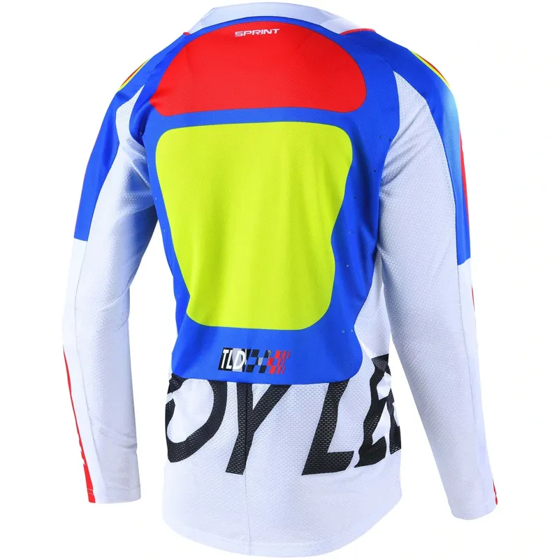 Troy Lee Designs Sprint Men's Long Sleeve Jersey - Drop In White 4 Troy Lee Designs Sprint Men's Long Sleeve Jersey - Drop In White - Image 4