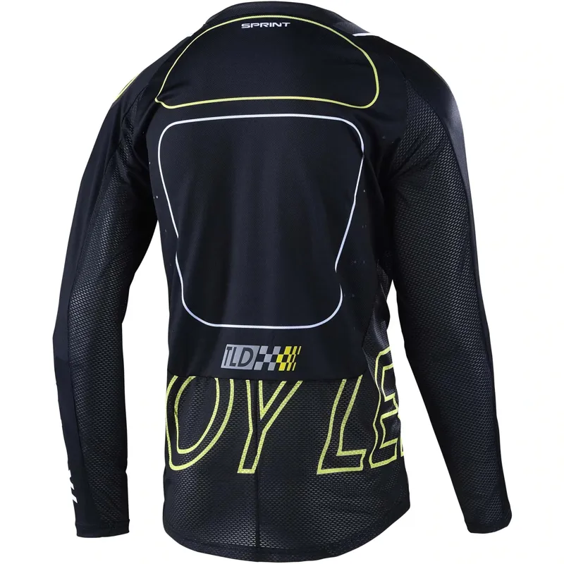 Troy Lee Designs Sprint Men's Long Sleeve Jersey - Drop In Black/Green 5 Troy Lee Designs Sprint Men's Long Sleeve Jersey - Drop In Black/Green - Image 5