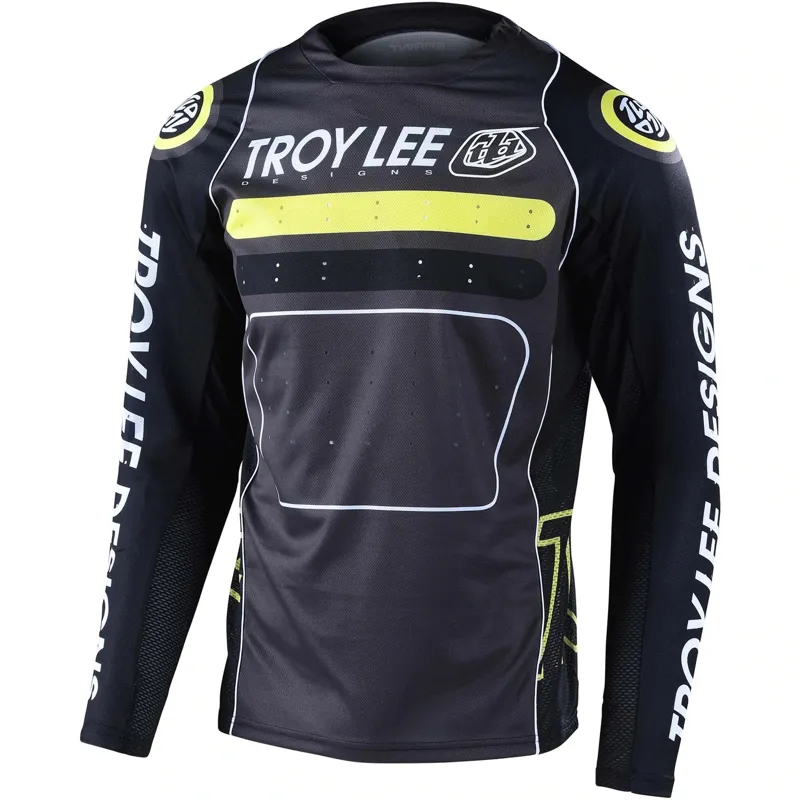 Troy Lee Designs Sprint Men's Long Sleeve Jersey - Drop In Black/Green 2 Troy Lee Designs Sprint Men's Long Sleeve Jersey - Drop In Black/Green - Image 2