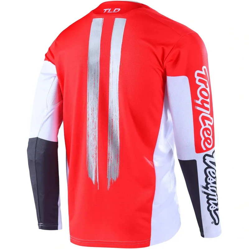 Troy Lee Designs Sprint Men's Long Sleeve Jersey - Marker Glo Red 2 Troy Lee Designs Sprint Men's Long Sleeve Jersey - Marker Glo Red - Image 2