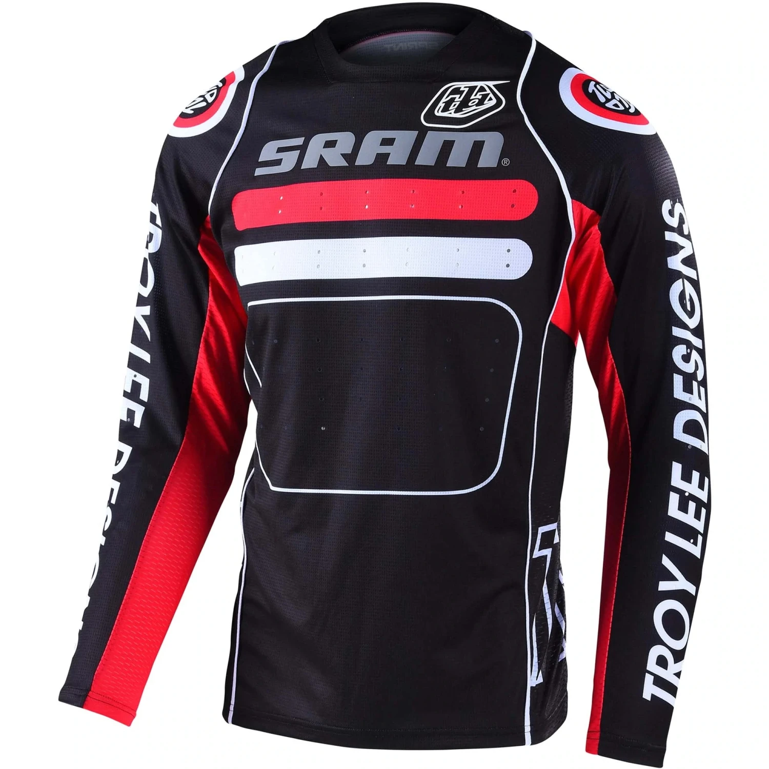 Troy Lee Designs Sprint Men's Long Sleeve Jersey - Marker Glo Red 8 Troy Lee Designs Sprint Men's Long Sleeve Jersey - Marker Glo Red - Image 8