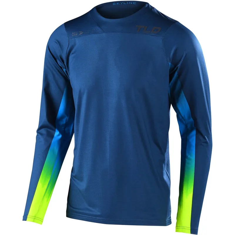Troy Lee Designs Skyline Long Sleeve MTB Jersey - Jet Fuel Navy 3 Troy Lee Designs Skyline Long Sleeve MTB Jersey - Jet Fuel Navy - Image 3