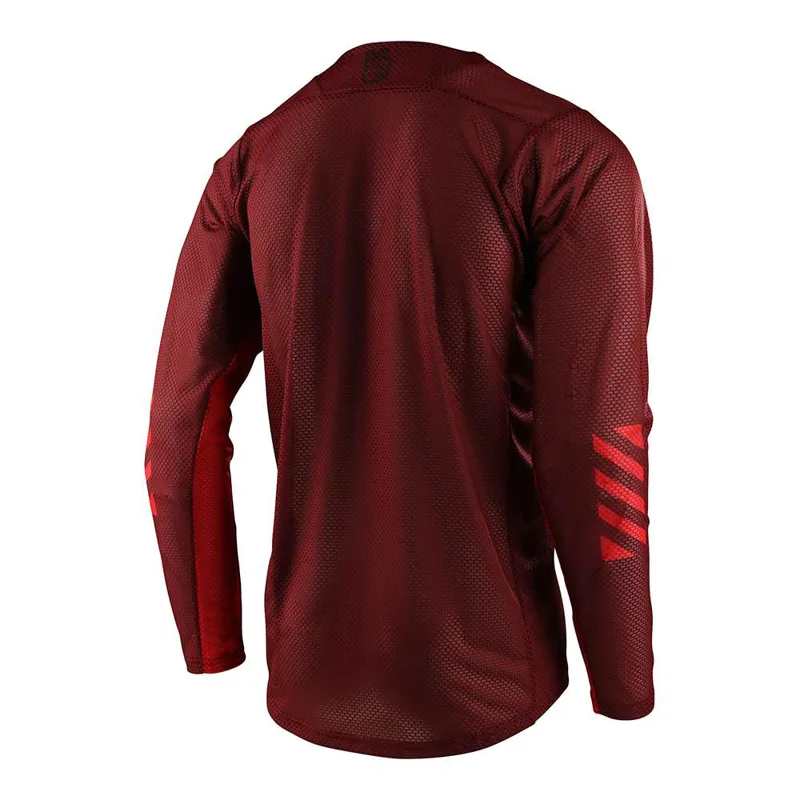 Troy Lee Designs Troy Lee Skyline Air Long Sleeve Jersey Channel - Brick 3 Troy Lee Designs Troy Lee Skyline Air Long Sleeve Jersey Channel - Brick - Image 3
