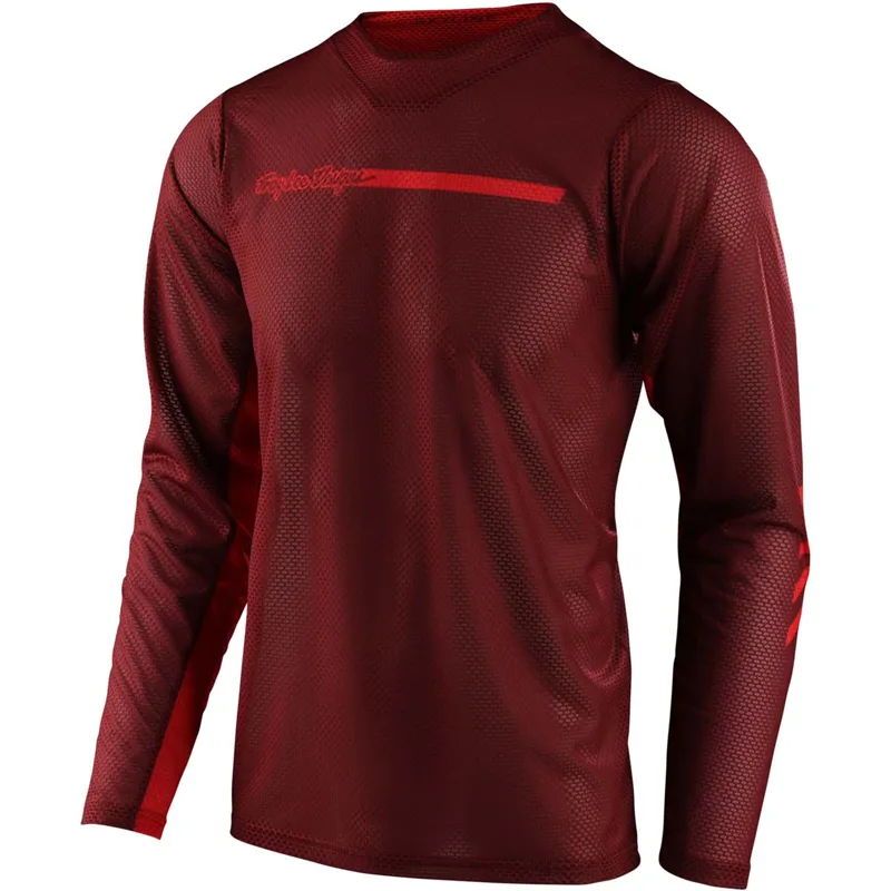Troy Lee Designs Troy Lee Skyline Air Long Sleeve Jersey Channel - Brick 1 Troy Lee Designs Troy Lee Skyline Air Long Sleeve Jersey Channel - Brick