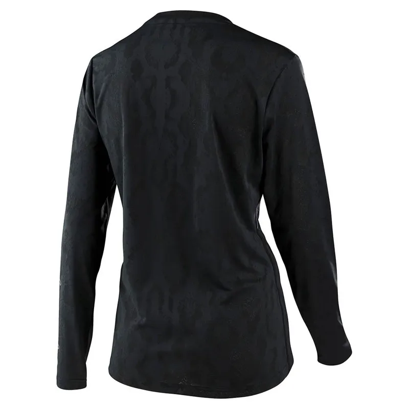 Troy Lee Designs Lilium Womens Long Sleeve Jersey - Snake Black 2 Troy Lee Designs Lilium Womens Long Sleeve Jersey - Snake Black - Image 2