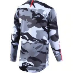 Troy Lee Designs Flowline Youth Long Sleeve Jersey - Spray Camo White 9 Troy Lee Designs Flowline Youth Long Sleeve Jersey - Spray Camo White -Cycle Fix TLD36552900 2