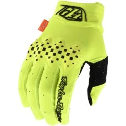 Troy Lee Designs Gambit Long Finger Gloves - Black 6 Troy Lee Designs Gambit Long Finger Gloves - Black -Cycle Fix TLD415FloYellow 1