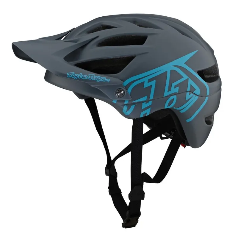 Troy Lee Designs A1 Drone MTB Helmet - Grey/Blue 2 Troy Lee Designs A1 Drone MTB Helmet - Grey/Blue - Image 2