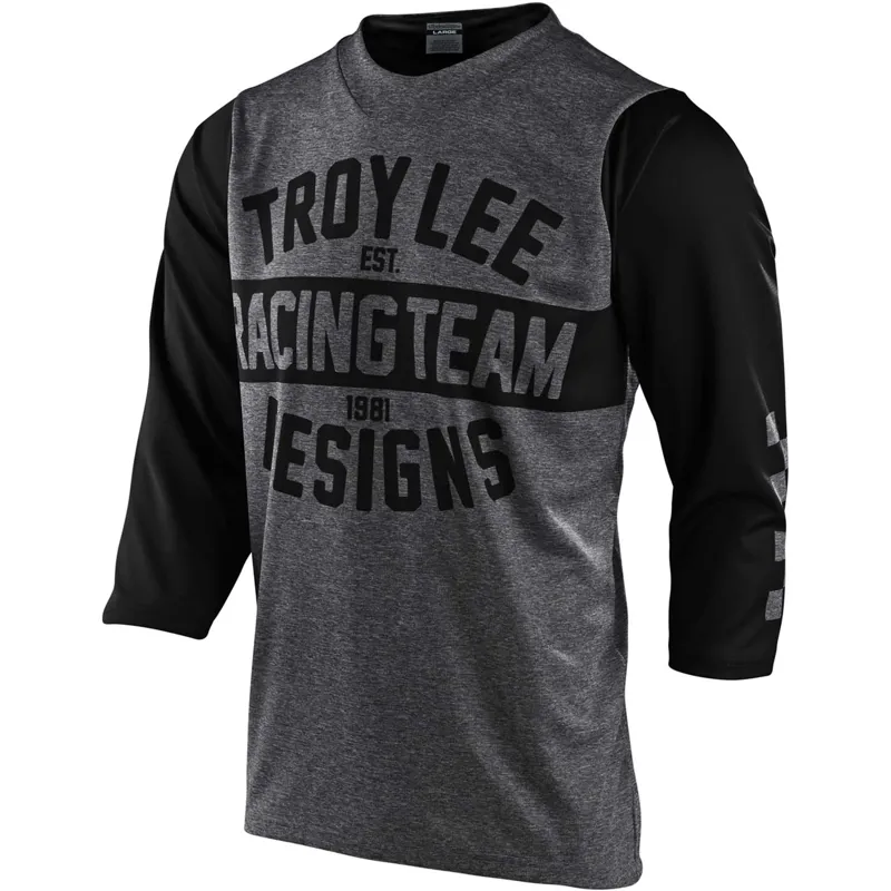 Troy Lee Designs Ruckus 3/4 Sleeve Jersey - Team 81 - Heather/Grey 2 Troy Lee Designs Ruckus 3/4 Sleeve Jersey - Team 81 - Heather/Grey - Image 2