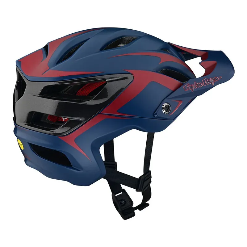 Troy Lee Designs A3 MIPS MTB Helmet - Fang Blue/Burgundy 1 Troy Lee Designs A3 MIPS MTB Helmet - Fang Blue/Burgundy