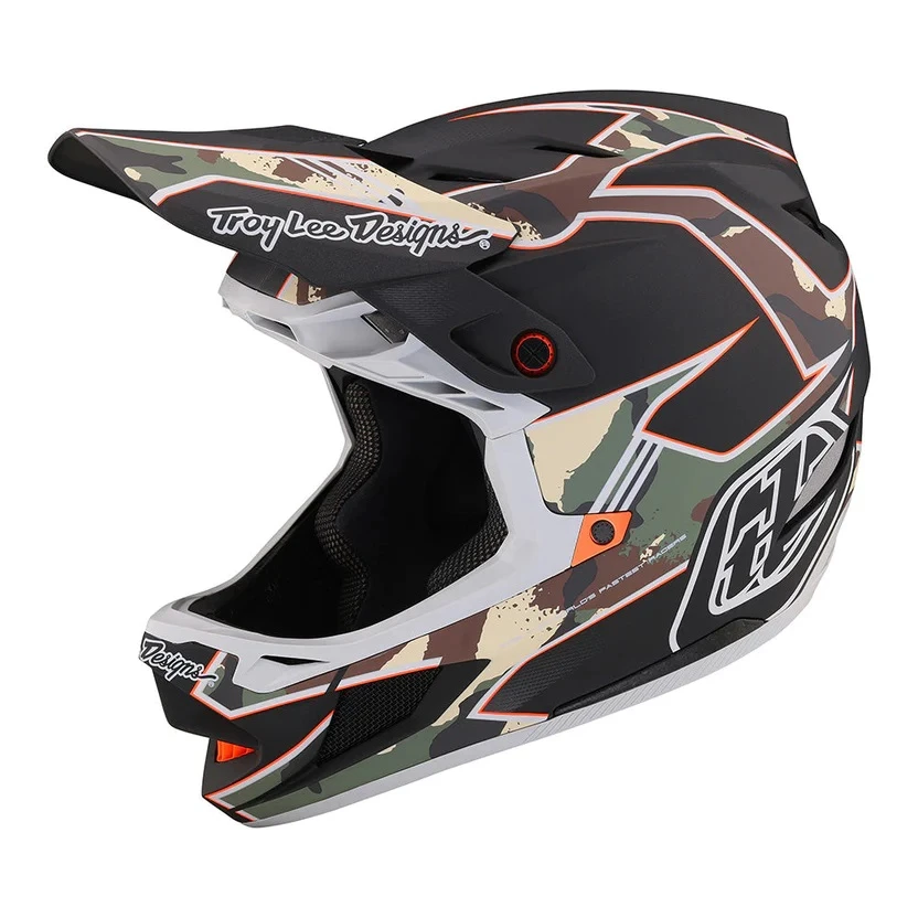 Troy Lee Designs D4 Composite MIPS Full Face Helmet - Reverb White/Blue 10 Troy Lee Designs D4 Composite MIPS Full Face Helmet - Reverb White/Blue - Image 10