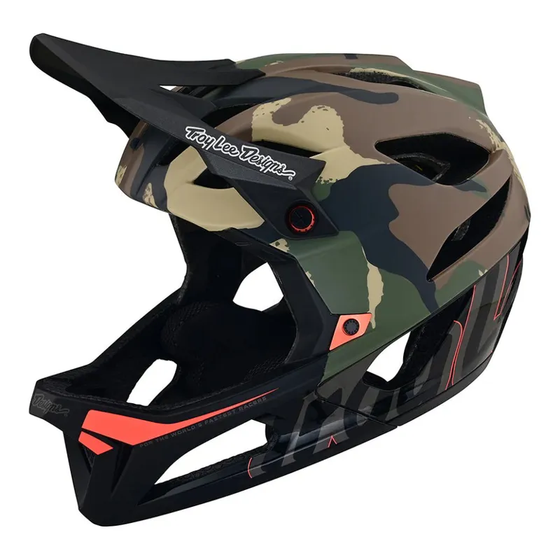 Troy Lee Designs Stage MIPS Full Face Helmet - Signature Camo Green 10 Troy Lee Designs Stage MIPS Full Face Helmet - Signature Camo Green - Image 10