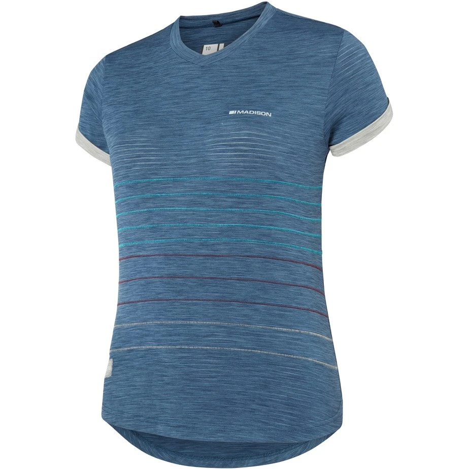 Madison Leia Womens Short Sleeve Jersey - Grey/Violet 1 Madison Leia Womens Short Sleeve Jersey - Grey/Violet