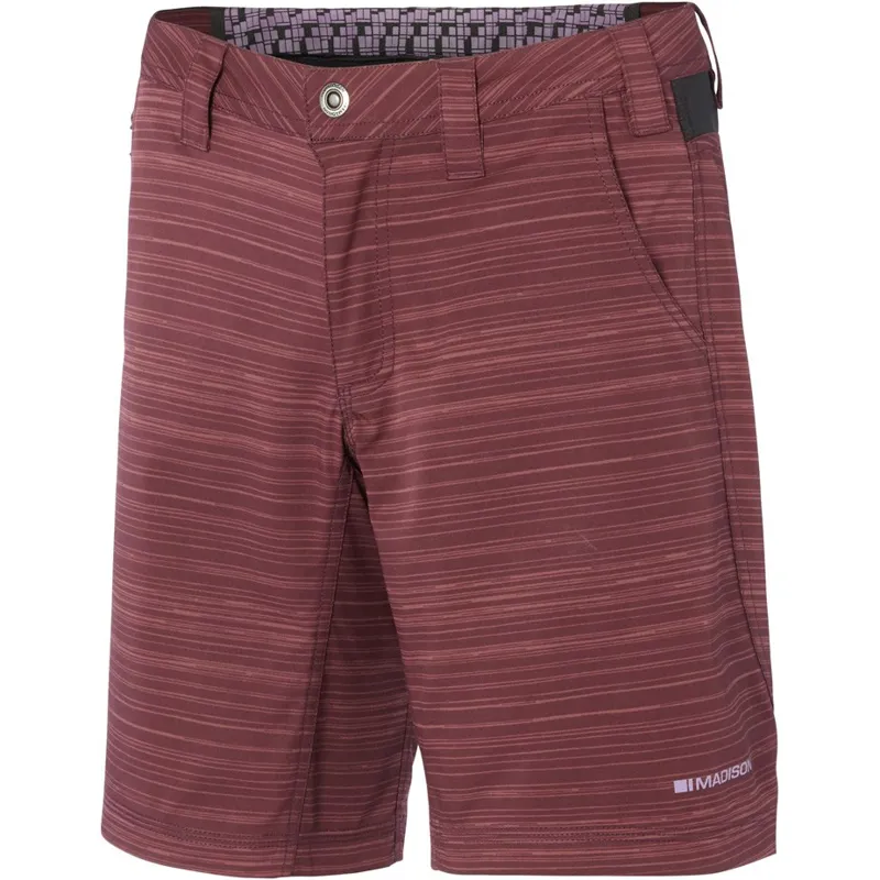 Madison Leia Womens Baggy Shorts - Black/Phantom Plaid 2 Madison Leia Womens Baggy Shorts - Black/Phantom Plaid - Image 2