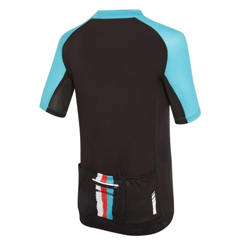 Madison Sportive Youth Short Sleeve Jersey - Blue/Red 4 Madison Sportive Youth Short Sleeve Jersey - Blue/Red - Image 4