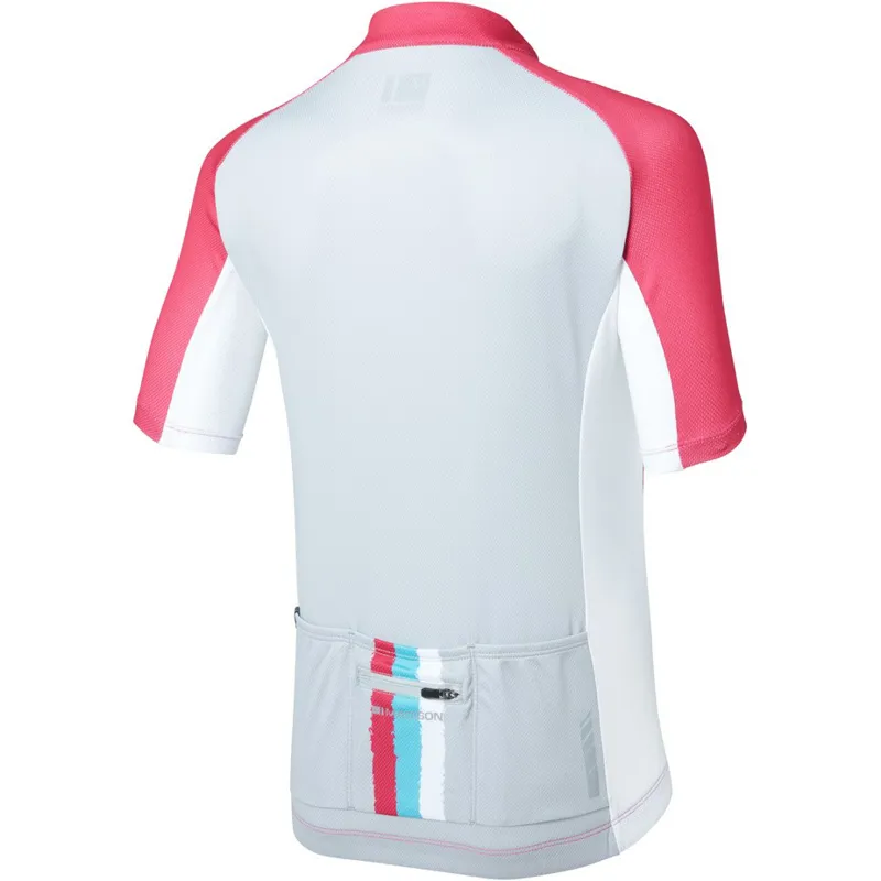 Madison Sportive Youth Short Sleeve Jersey - Pink/Grey 3 Madison Sportive Youth Short Sleeve Jersey - Pink/Grey - Image 3