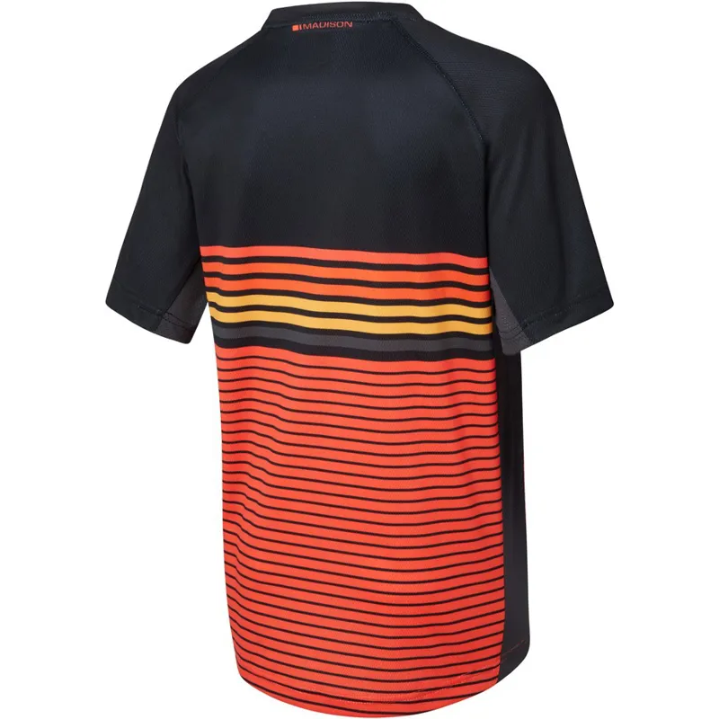 Madison Zen Youth Short Sleeve Jersey - Black/Red 2 Madison Zen Youth Short Sleeve Jersey - Black/Red - Image 2