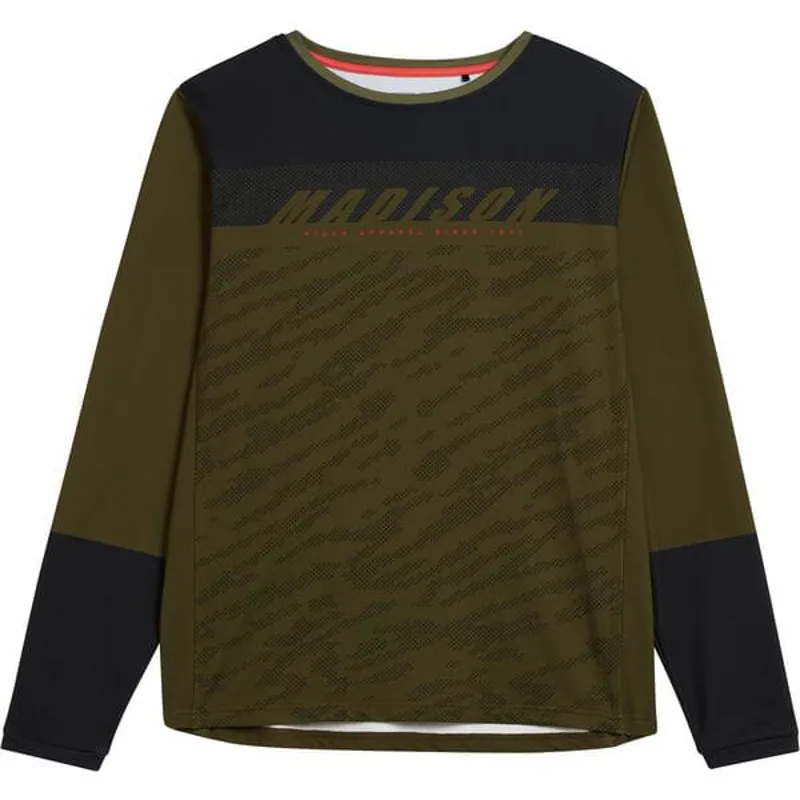 Madison Zenith Thermal Long Sleeve Men's Jersey - Dark Olive 2 Madison Zenith Thermal Long Sleeve Men's Jersey - Dark Olive - Image 2