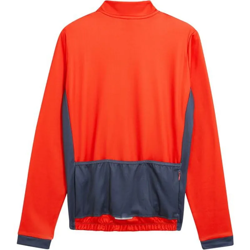 Madison Sportive Thermal Men's Long Sleeve Jersey - Chilli Red/Navy 2 Madison Sportive Thermal Men's Long Sleeve Jersey - Chilli Red/Navy - Image 2