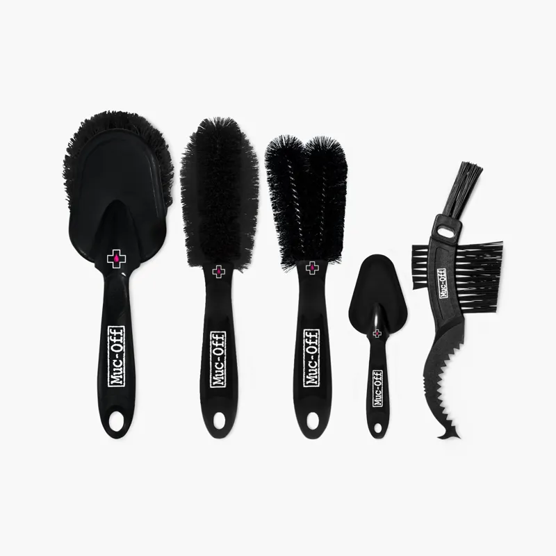 Muc-Off 5 X Premium Brush Set - Grey - 5 Piece 2 Muc-Off 5 X Premium Brush Set - Grey - 5 Piece - Image 2