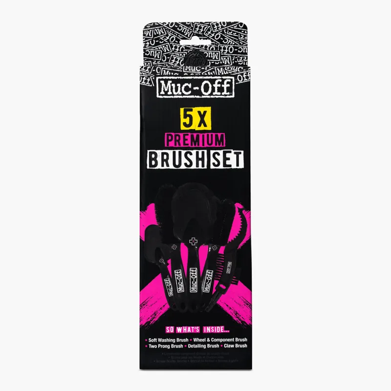 Muc-Off 5 X Premium Brush Set - Grey - 5 Piece 3 Muc-Off 5 X Premium Brush Set - Grey - 5 Piece - Image 3