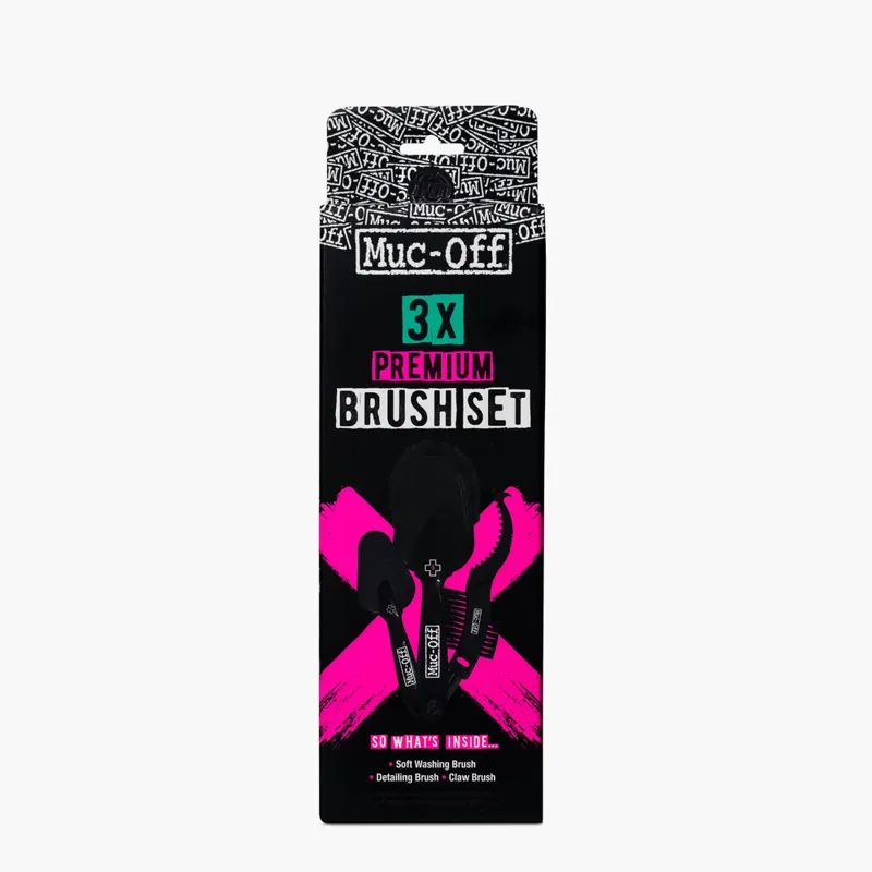 Muc-Off 3 X Premium Brush Set - 3 Piece 1 Muc-Off 3 X Premium Brush Set - 3 Piece
