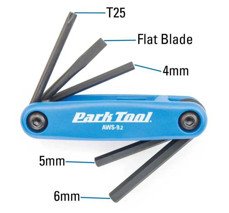 Park Tool AWS-9.2 Fold-up Hex Wrench And Screwdriver Set 3 Park Tool AWS-9.2 Fold-up Hex Wrench And Screwdriver Set - Image 3