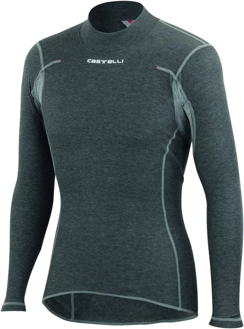 Castelli Flanders Warm Long Sleeve Base Layer - Grey 4 Castelli Flanders Warm Long Sleeve Base Layer - Grey - Image 4