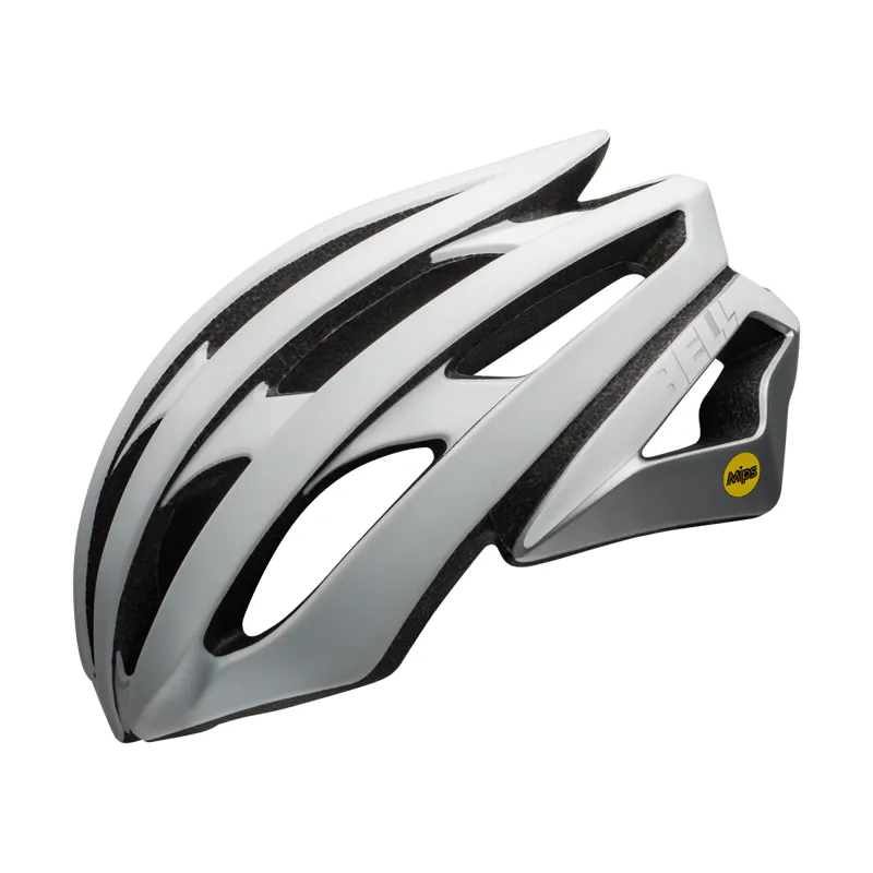 Bell Stratus Mips Road Helmet - Matte/Gloss White/Silver 6 Bell Stratus Mips Road Helmet - Matte/Gloss White/Silver - Image 6