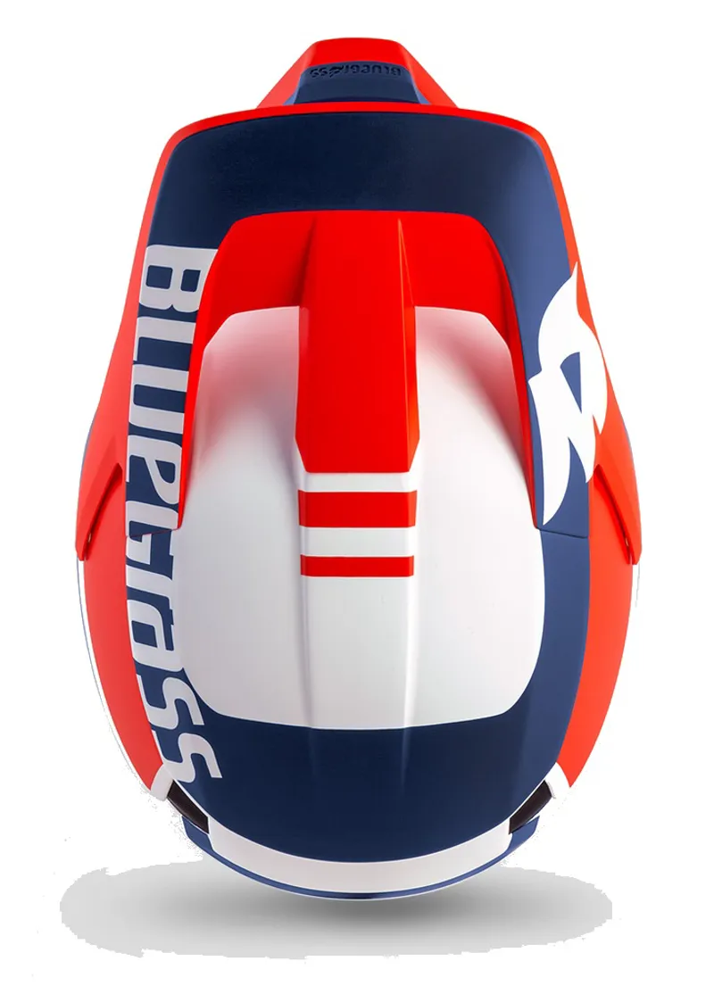 Bluegrass Legit Full Face Helmet - White/Red/Blue 3 Bluegrass Legit Full Face Helmet - White/Red/Blue - Image 3