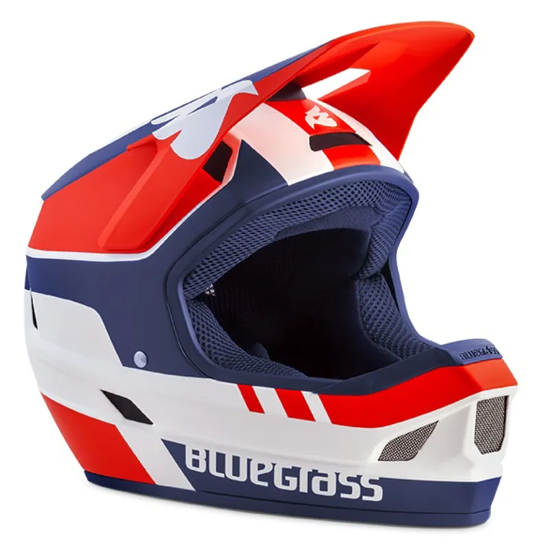 Bluegrass Legit Full Face Helmet - White/Red/Blue 8 Bluegrass Legit Full Face Helmet - White/Red/Blue - Image 8