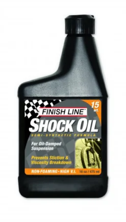 Finish Line Shock Oil 9 Finish Line Shock Oil -Cycle Fix big fl shk us 16oz 15w ma 0811 bs act