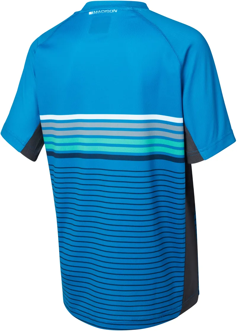 Madison Zen Youth Short Sleeve Jersey - Blue 2 Madison Zen Youth Short Sleeve Jersey - Blue - Image 2