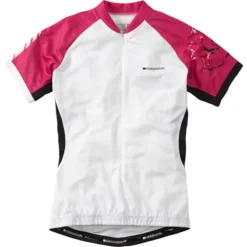 Madison Keirin Womens Short Sleeve Jersey - White/Very Berry 6 Madison Keirin Womens Short Sleeve Jersey - White/Very Berry -Cycle Fix cl9731