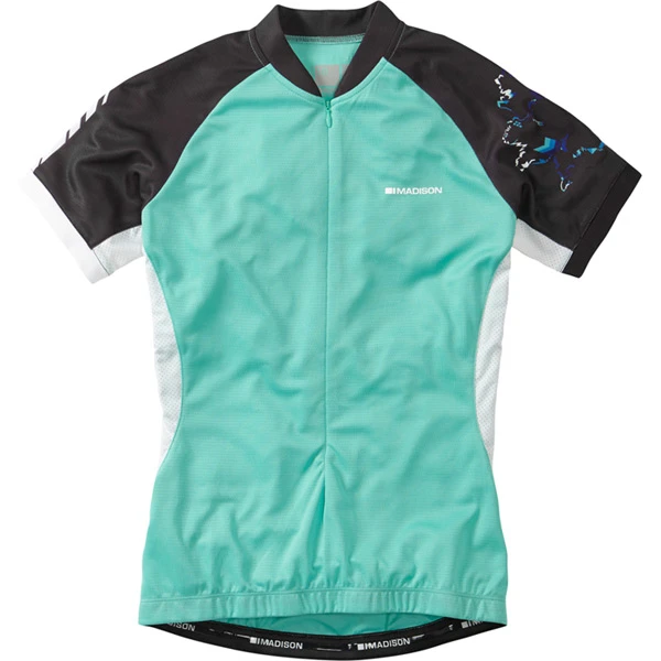 Madison Keirin Womens Short Sleeve Jersey - White/Very Berry 2 Madison Keirin Womens Short Sleeve Jersey - White/Very Berry - Image 2