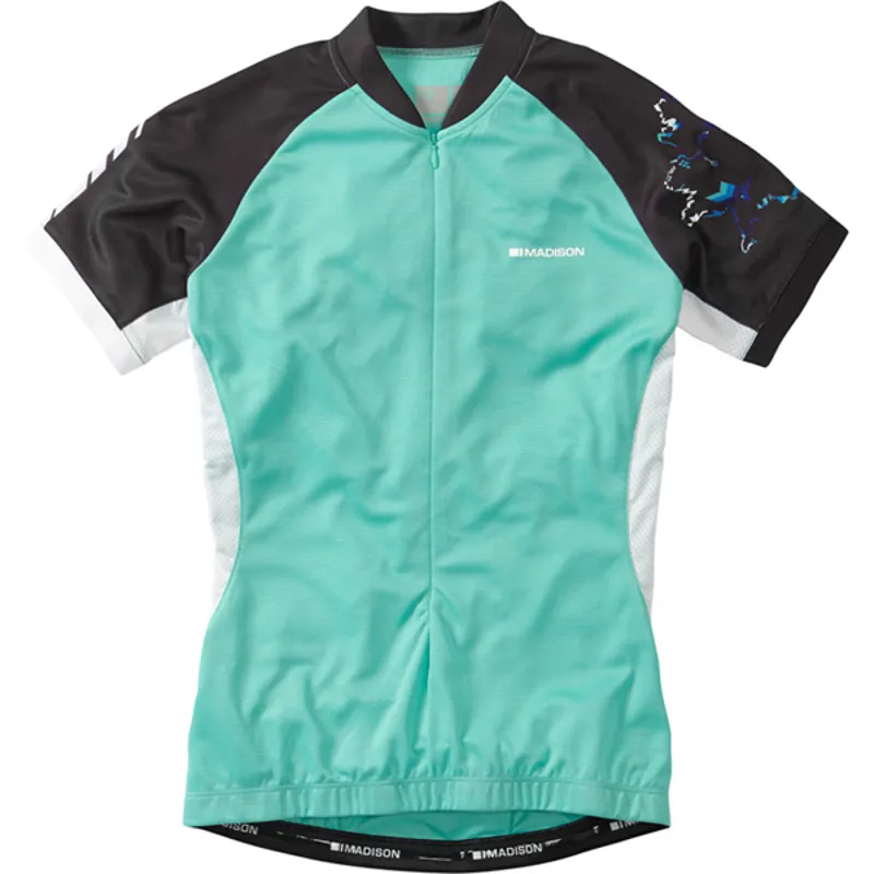 Madison Keirin Womens Short Sleeve Jersey - Black/Vibrant Yellow 2 Madison Keirin Womens Short Sleeve Jersey - Black/Vibrant Yellow - Image 2