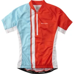 Madison Tour Womens Short Sleeve Jersey - Chilli Red/Sea Blue -Cycle Fix cl9741