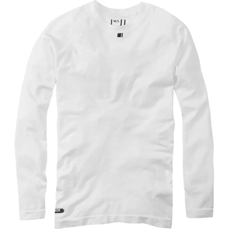 Madison Isoler Mesh Long Sleeve Base Layer - White 3 Madison Isoler Mesh Long Sleeve Base Layer - White - Image 3
